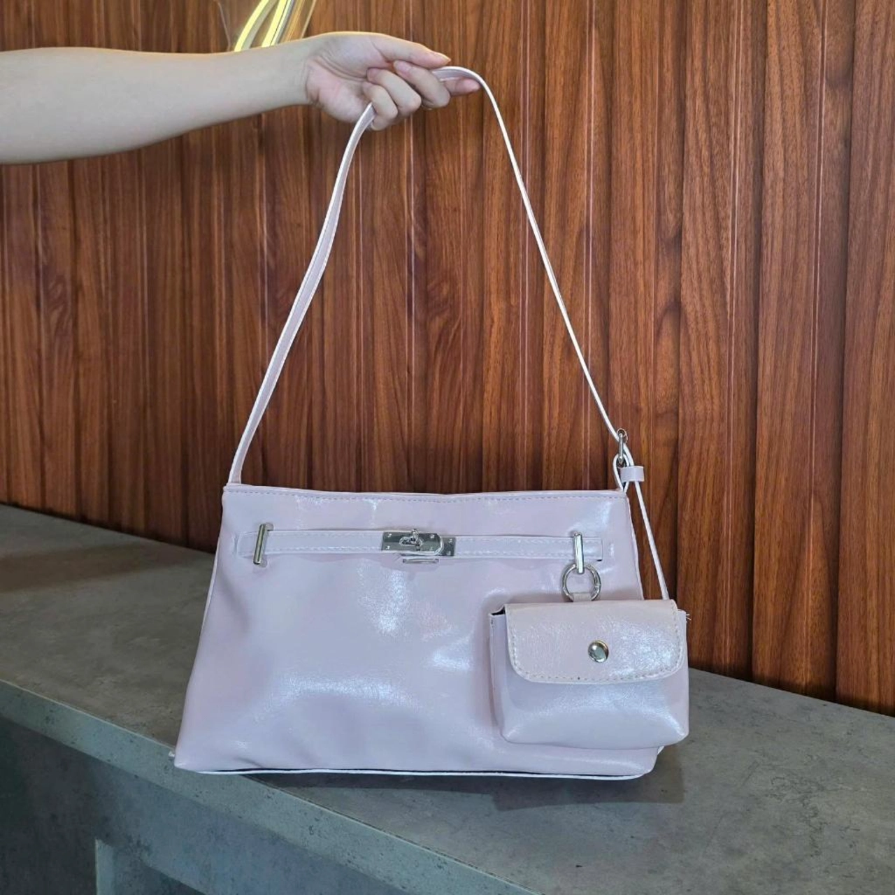 (Kèm Ví Nhỏ) Túi Xách Nữ Cunbag Kẹp Nách Da Mềm Cao Cấp Túi Đeo Vai Thời Trang Hàn Quốc CUN855